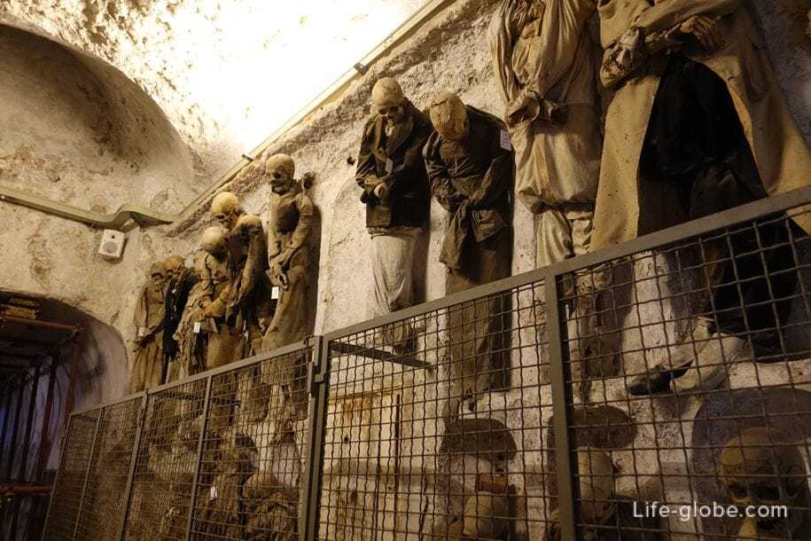 Все о катакомбах капуцинов в палермо: описание, история города мертвых
