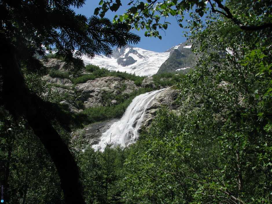 Домбай. ледник алибек: снежный великан кавказа