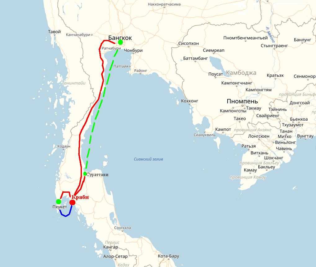 Как добраться до краби самолетом, автобусом из бангкока, с пхукета, самуи, ланты и других - 2022