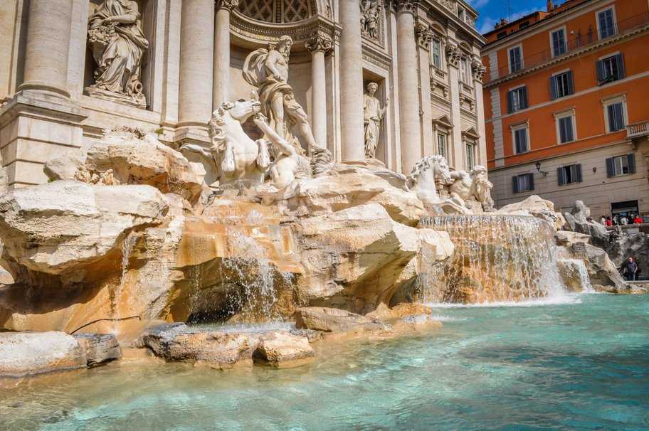 Фонтан треви - достопримечательности рима - fontana di trevi - самый известный фонтан италии » globetrotter