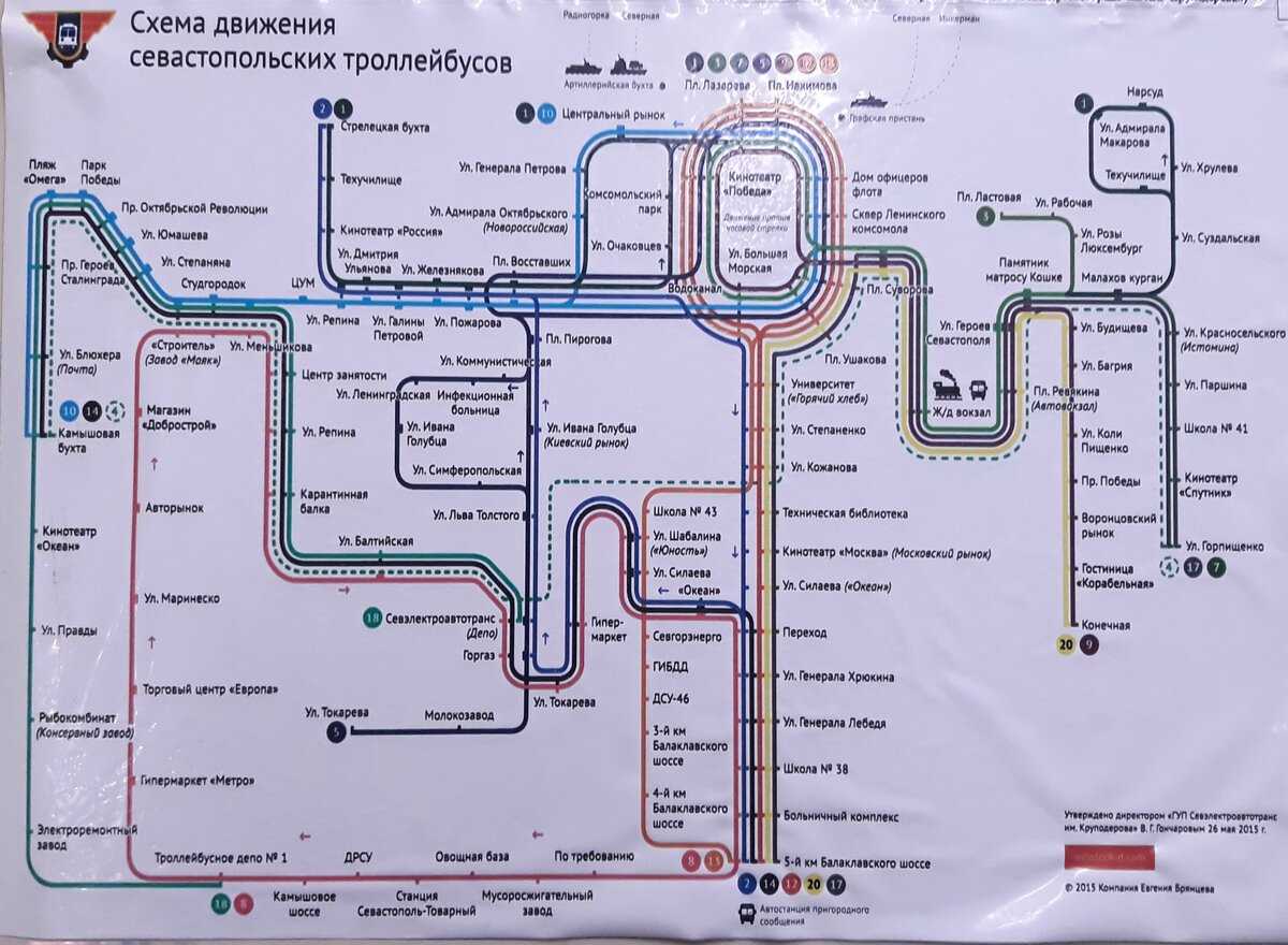 Какой маршрут крупнее. Схема движения троллейбусов в Севастополе. Севастопольский троллейбус схема. Маршруты автобусов в Севастополе на карте. Схема городского транспорта Севастополя на карте.