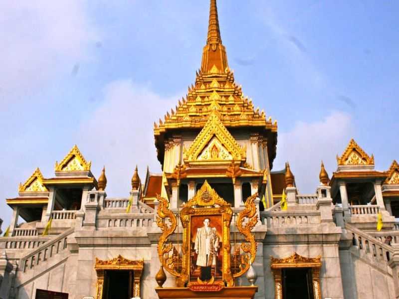 Храм золотой горы wat saket (ват сакет) в бангкоке