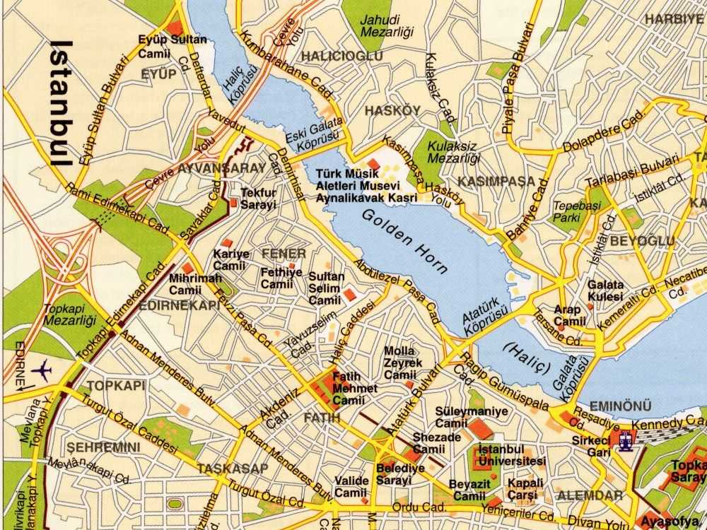 Районы стамбула: карта на русском языке, список и описание