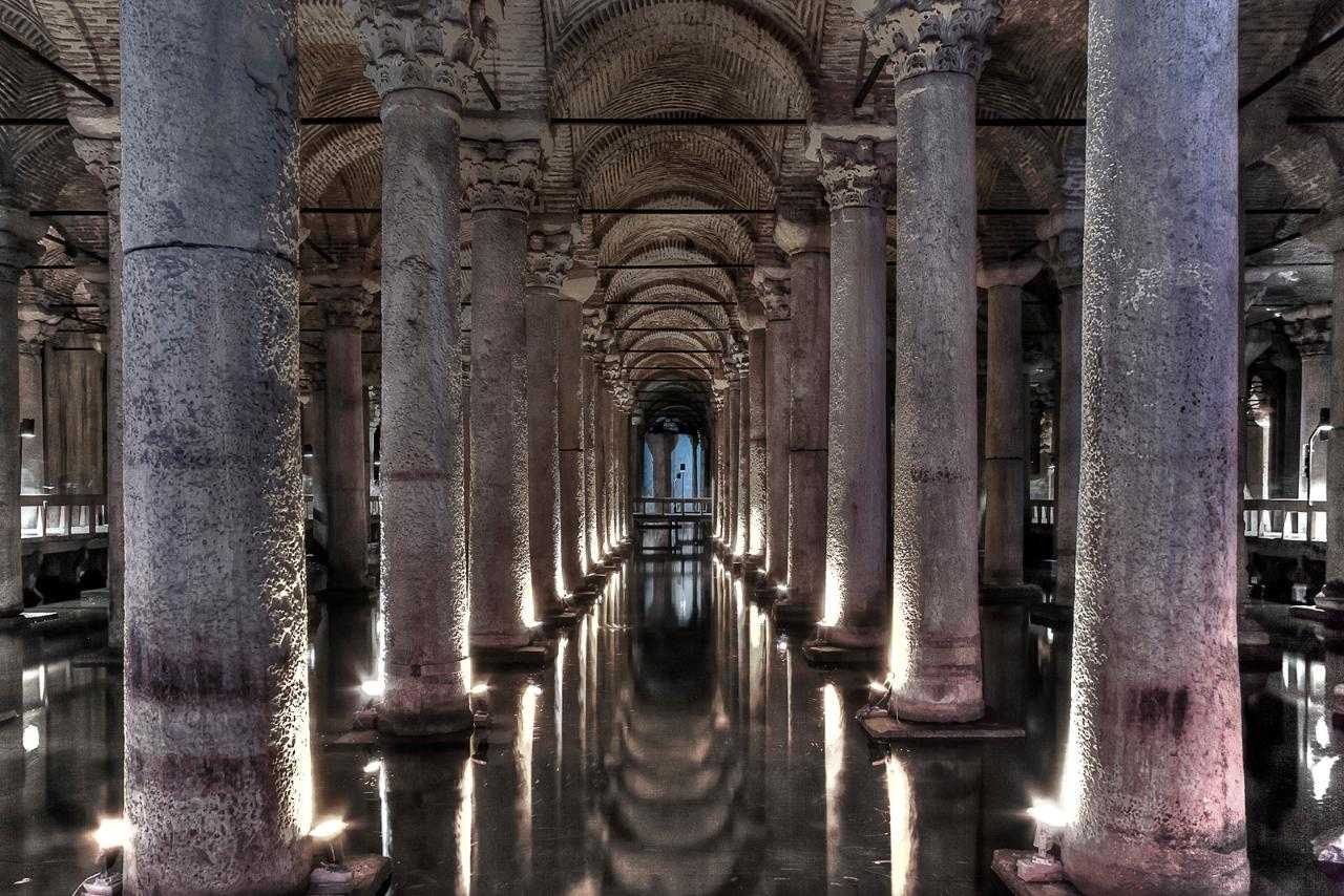 Цистерна базилика - подземное водохранилище в стамбуле